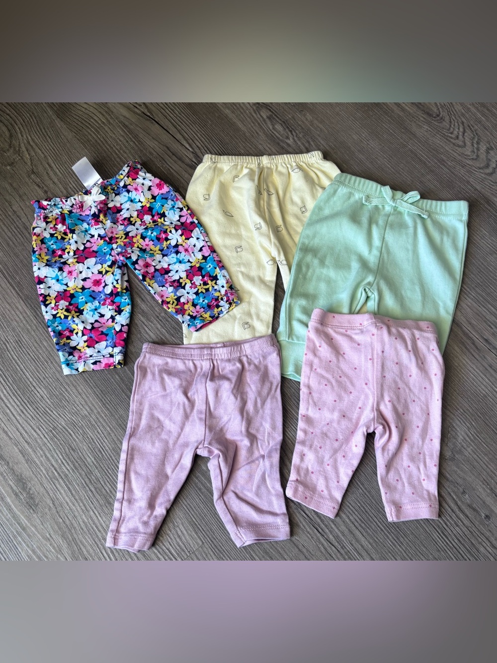 Carter's Floral & Pink Baby Pants Set